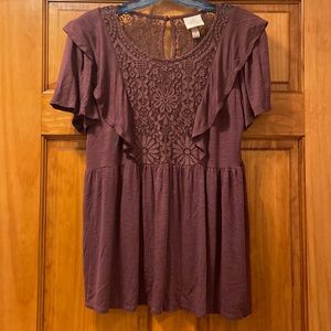 Knox Rose summer/fall short sleeve top. Size Medium